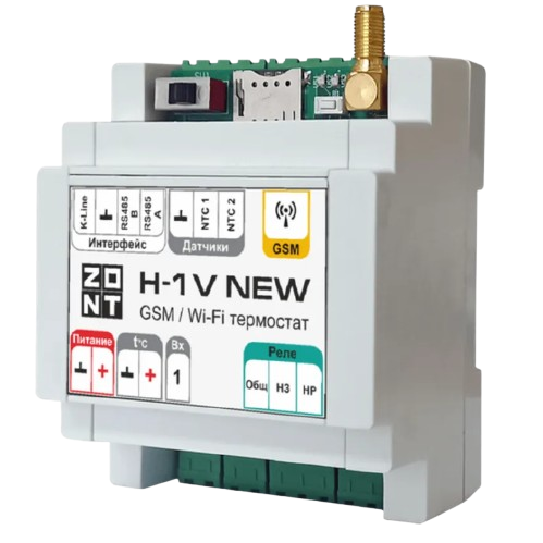 Отопительный термостат ZONT GSM  Wi-Fi H-1V NEW для котлов